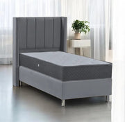 TOKYO CANAPE STORAGE BED WITH GREY VELVET 90X190CM