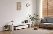 ECLIPSE TV UNIT WITH WHITE COLOR WITH DIFFRENT COLORS 180X35X38CM