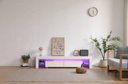 ECLIPSE TV UNIT WITH WHITE COLOR WITH DIFFRENT COLORS 180X35X38CM