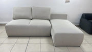 SOFÁ DE ESQUINA DYONISOS SONIC 23 - TELA BEIGE 3D 250X175CM - ESTRUCTURA DE MADERA, TAPIZADO EN TELA SONIC