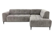 BOVINO CORNER SOFA WITH TAUPE FEATURING A MODREN CORNER DESIGN WITH COMFORTABLE SEATING AND ELEGANT UPHOLSTERY.