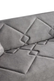 MONA 3 SEATER CONVERTIBLE SOFA WITH ELEGANT DESGIN IN GREY COLOR 215X80X80CM