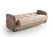 MONA 3 SEATER CONVERTIBLE SOFA WITH ELEGANT DESGIN IN BEIGE COLOR 215X80X80CM