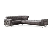 SOFÁ CONVERTIBLE PUNTO CON PATAS BEIGE Y DORADAS Y ELEGANTES COJINES 310X240X100CM