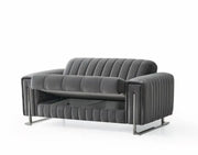 LINES CONVERTIBLE SOFA IN GREY AND SILVER  TOUCH 3+2+1 ( 3 SEATER 235X90X85C/2 SEATER 170X90X85CM / 1 SEATER 70X90X90CM)