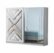 BOSS BEDROOM SET IN WHITE/SILVER FEATURES A MODREN AND ELEGANT DESIGN . THE SET INCLUDES  A 160X200CM BED WITHOUT MATRESS AND WARDROBE WITH 2 SLIDING DOOR AND COMMODE 107X46X75CM AND MIRROR AND 2 BEDSIDE TABLE 60X46X45CM