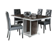 MASCARA LIVING ROOM SET WHITE AND GREY COLOR INCLUDES 7 PIECES ( SIDEBOARD - 200X47X84CM , DISPLAY CABINET 2 DOORS - 104X44X190CM , DISPLAY CABINET 1 DOOR - 54X44X190CM , DINNING TABLE - 160X90X77CM , COFFE TABLE-110X60X46CM , TV CABINET- 160X50X55CM )