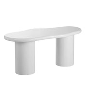 MESA DE COMEDOR CURVE EN BLANCO CON UN MODERNO DISEÑO CURVO Y UN ACABADO LIMPIO Y ELEGANTE. MEDIDAS: 180X90X75CM
