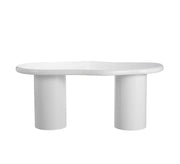 MESA DE COMEDOR CURVE EN BLANCO CON UN MODERNO DISEÑO CURVO Y UN ACABADO LIMPIO Y ELEGANTE. MEDIDAS: 180X90X75CM