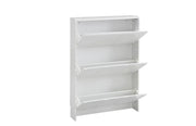 BEYROUTH SHOE CABINET IN MDF WITH WHITE EFFECT MEASURING 112X80X17CM