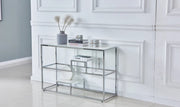 ROMY SILVER FINISHING WITH WHITE MARBLE MEASURING120X40X80CM