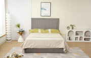 POLO BED FRAME 160X200 CM GREY VELVET WITHOUT BED BASE , MATRESS.