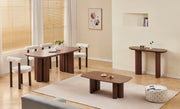 MESA DE COMEDOR TRINITY COLOR NOGAL DE 180X90X75CM