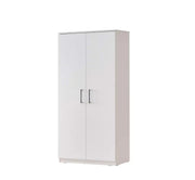 WARDROBE WITH 2 DOORS IN WHITE COLOR MEASURING 87X45X180CM