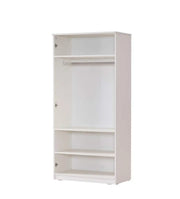 WARDROBE WITH 2 DOORS IN WHITE COLOR MEASURING 87X45X180CM