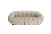 PERLE SOFA IN BEIGE VELVET MEASURING 180X105X35CM