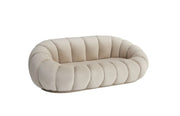 PERLE SOFA IN BEIGE VELVET MEASURING 180X105X35CM