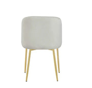 MIAMI CHAIRS IN BEIGE VELVET WITH GOLD FEETS.