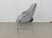 ELYA CHAIRS IN SILVER VELVET AND SILVER FEETS.