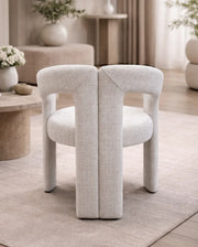 ONIX CHAIRS IN BEIGE CREMONA FABRIC.MEASURING 58X50X77CM