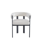 VAIANA CHAIRS WITH BLACK METASL LEGS AND BEIGE VELVET SEAT.MEASURING 51X51X72CM
