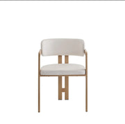 MELLOW CHAIR WITH WOOD EFFECT LEGS AND BEIGE VELVET SEAT.