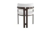 MELLOW CHAIRS WITH WALNUT EFFECT LEGS AND TWEED SEAT IN LATTE COLOR FINISH.MEASURING 50X49X79CM