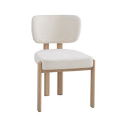 SILLÓN BAGUETTE CON PATAS EFECTO MADERA EN TELA CHENILLA SERGE BEIGE.