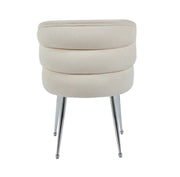 SILLAS SACHA CON PATAS DORADAS Y ASIENTO BLANCO ROTO/BEIGE EN TELA CON EFECTO LINO.