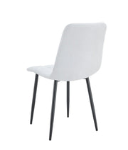 ELISA CHAIR WITH BLACK METAL LEGS IN SERGE GREY VELEVT.