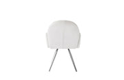 MIMI ARMCHAIR WITH SILVER FEETS IN OFF WHITE/BEIGE.