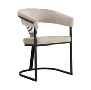 BRITTANY ARMCHAIR IN MOCHA VELVET WITH BLACK METAL LEGS.MEASURING 50X45X81.5CM