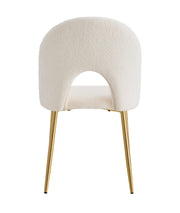SILLAS TEDDY CON TELA TEDDY Y PATAS DORADAS. MIDEN 49X45X86CM