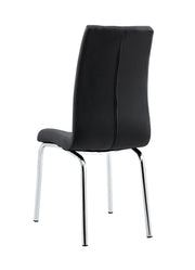 EMMA CHAIRS WITH BLACK VELVET WITH SILVER FEETS.MEASURING 42X41X94CM