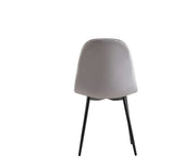 SCANDINAVE STYLE CHAIRS WITH GREY IN BLACK FEETS.