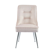 ZIP DESIGN CHIARS WITH PINK VELVET AND SILVER FINISHING .MEASURING 55X48X93CM
