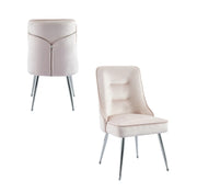 ZIP DESIGN CHIARS WITH PINK VELVET AND SILVER FINISHING .MEASURING 55X48X93CM