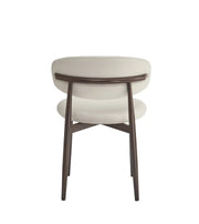 LUCILE CHAIR WITH WALNUT EFFECT LEGS IN BEIGE VELVET.MEASURING 49.5X47X77CM