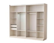 GUCCI WARDROBE WITH BEIGE AND GOLD COLOR AND 2 SLIDING DOORS.