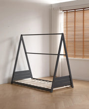 CHILDREN`S TIPI BED IN GREY WITH MEASURING 90X190CM