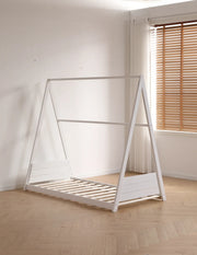 CHILDREN`S TIPI BED IN WHITE WITH MEASURING 90X190CM