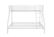 WHITE 2+1 BUNK BED BAB SLATTED BASE  MEASURING 140X190CM+90X190CM