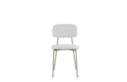 AZRA CHAIR WITH TAUPE METAL LEGS AND A HERITAGE BEIGE FABRIC SEAT.MEASURING 44X43X80CM