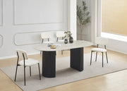 AZRA CHAIR WITH BLACK METAL LEGS AND A HERITAGE BEIGE FABRIC SEAT.MEASURING  44X43X80CM