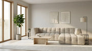 MILKA SOFA WITH TORO FABRIC WITH ELEGANT DESIGN AND CUSHIONS . MEASURING 280X180CM