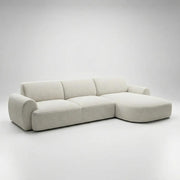 PALERMO SOFA IN BEIGE TORO FABRIC WITH ELEGANT DESIGN AND COMFORTABLE.MEASURING 310X165CM