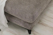 MONZA RIGHT HAND CORNER SOFA IN GREY FABRIC WITH ELEGANT DESIGNA ND CUSHIONS.MEASUIRNG 270X170CM