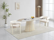 VAIANA CHAIR WITH BEIGE METAL LEGS AND BEIGE VELVET SEAT.MEASURING 51X51X72CM