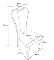 NANA PHALLE CHAIR WITH GOLD LEGS AND BLACK LEATHER SEAT.MEASURING 50X45X111CM