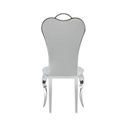 NANA PHALLE CHAIR WITH SILVER LEGS AND GREY VELVET.MEASURING 50X45X111CM